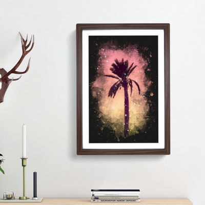 'Summertime Palm Tree' - Picture Frame Graphic Art Print