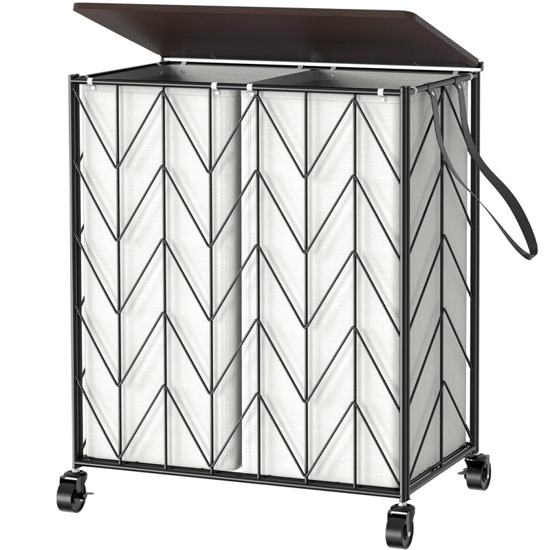 Laundry Basket With Wheels, Heavy Duty Laundry Hamper