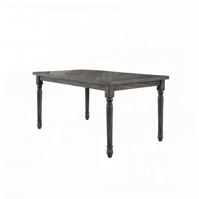 59'' Weathered Grey Rectangular Dining Table