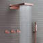 Ensemble de douche à pluie murale Reno