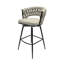 Ensemble de 4 chaises rembourrées pivotantes avec accoudoirs-939804705-939804706