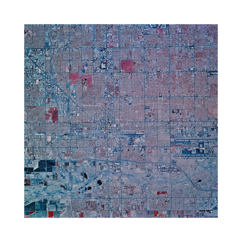 Phoenix, Arizona 1 Piece Wrapped Canvas Wall Art, 93.98 cm H x 93.98 cm W x 1.91 cm D