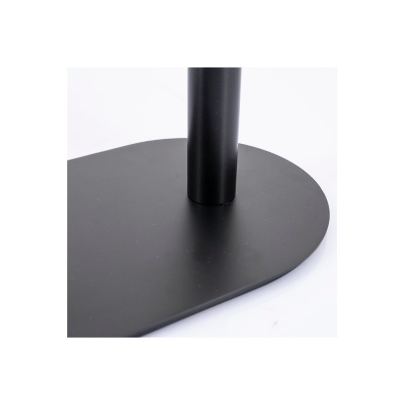 Black Metal Transitional End Table Set of 2