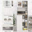 Microwave Cabinet with Adjustable Shelves,Tall Kitchen Pantry Cabinet,Kitchen Hutch