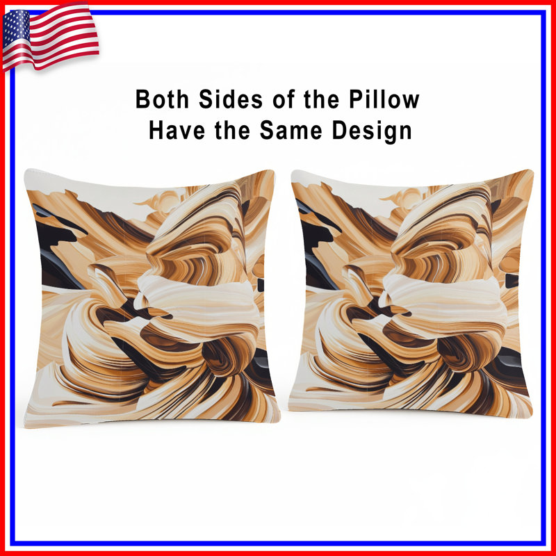 Abstract Throw Pillow, Art Double Sided Pillows, 20 x 20 inches