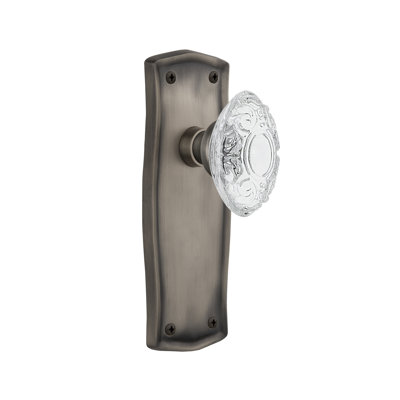 Prairie Plate with Crystal Victorian Knob