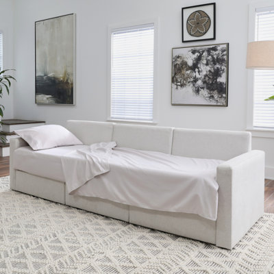 Flex Slipcover Sleep Kit with Memory Foam Topper