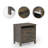 21.7" Nightstand with 2 Drawers(Set of 2)-1899125444