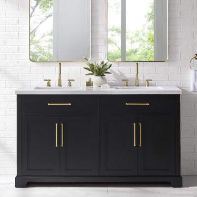 Ensemble de meuble-lavabo double 60 po Dahen