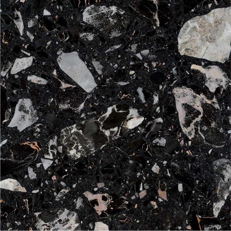 Agglo 24" x 24" Honed, Nero Portoro