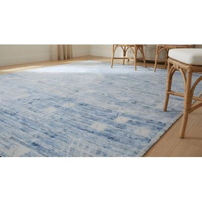 Tapis contemporain moderne en laine noué à la main 9 x 12