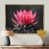 Toile avec cadre flottant or