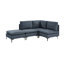 Canapé modulaire en lin rembourré avec pieds en métal-680426940-680426941-680426942