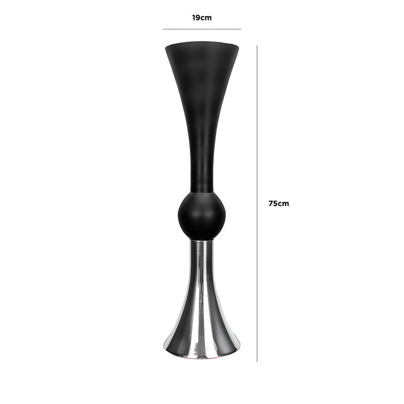 Avtar Handmade Glass Floor Vase, 75cm H x 19cm W x 19cm D