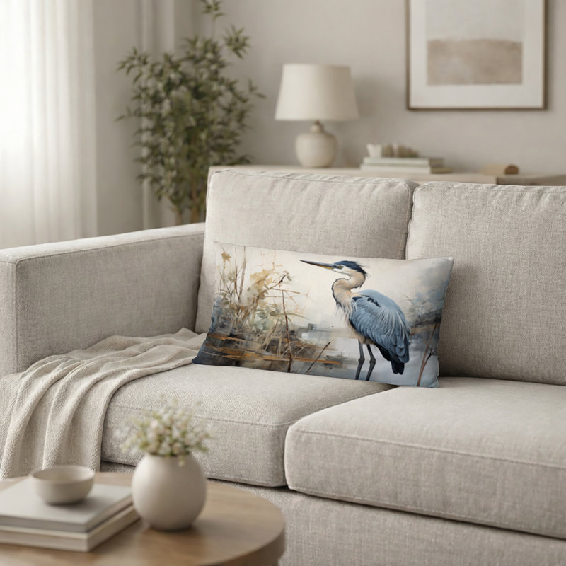 Coussin Heron, H 12 po x l 20 po