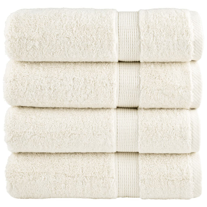 100% Cotton Bath Sheet, Cream White, 150cm L x 100cm W