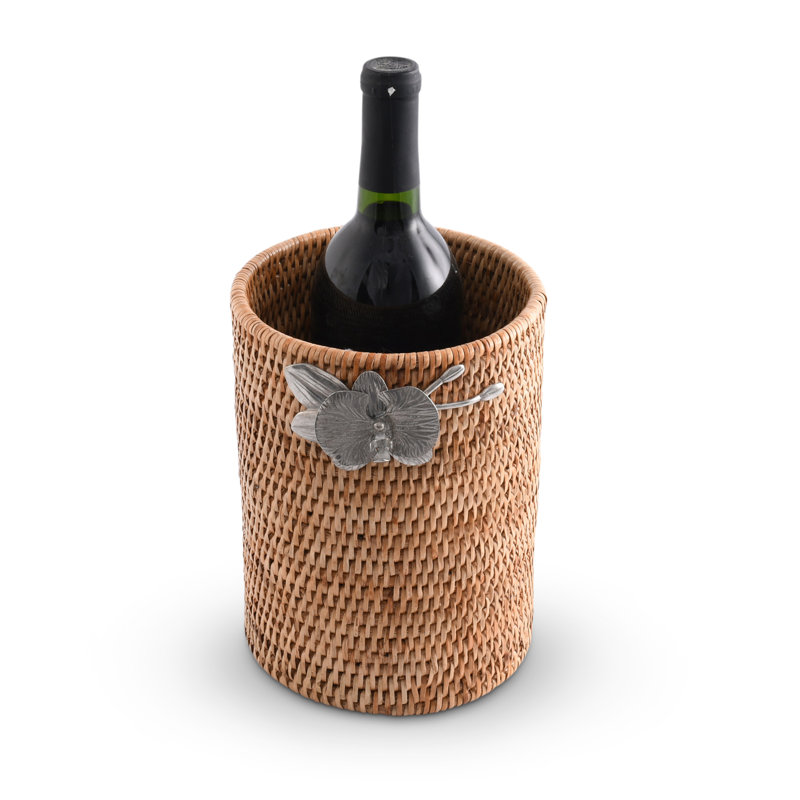 Orchids Hand Woven Wicker Rattan Utensils Holder