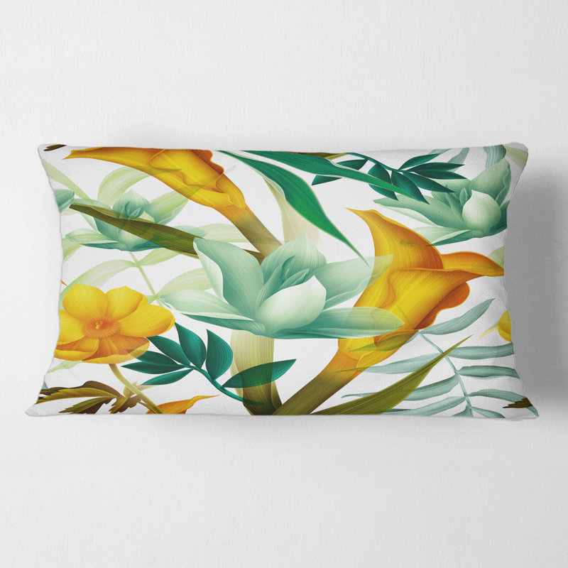 Floral Throw Pillow