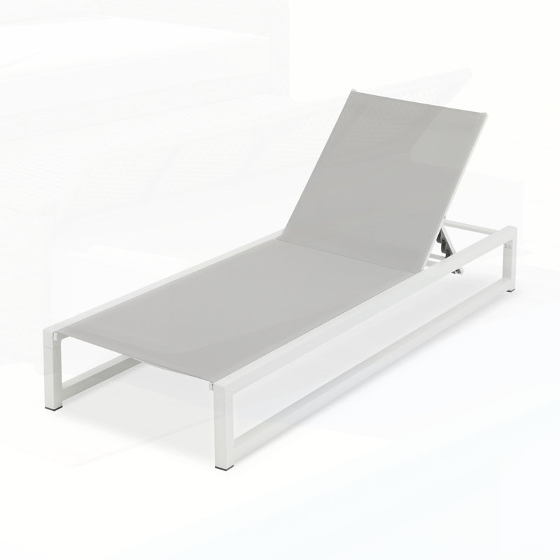 Fully-Adjustable Aluminum Chaise Lounge Set For Ultimate Outdoor Relaxation And Durability, White