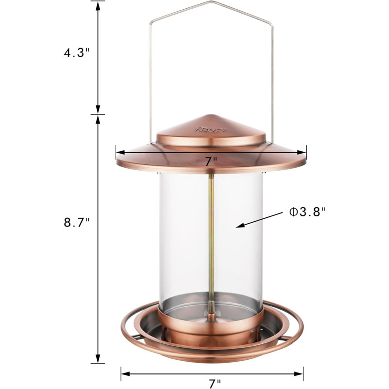 Mangeoire tube suspendue, Cooper