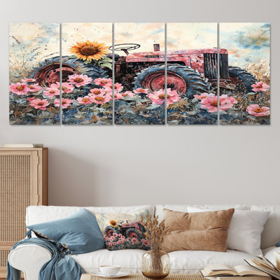 Divyata - Farm Wall Art - Ensemble de décorations murales campagne 5 pièces