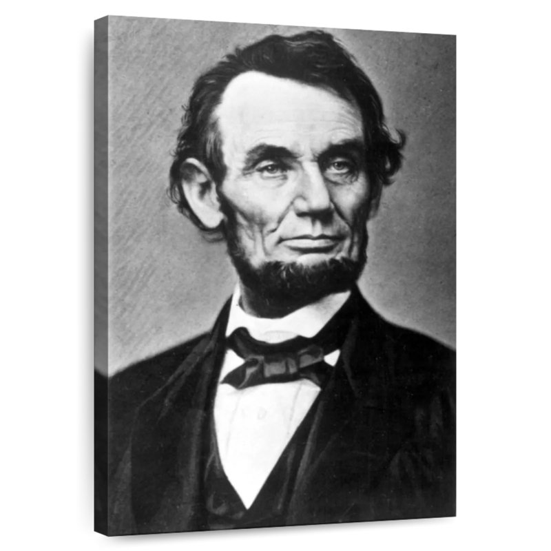Keiri Monochrome Abraham Lincoln, 30" H x 20" W