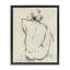 Cadre flottant Nude Sitting Study, design par Chloe Elliot-491279707-491279708