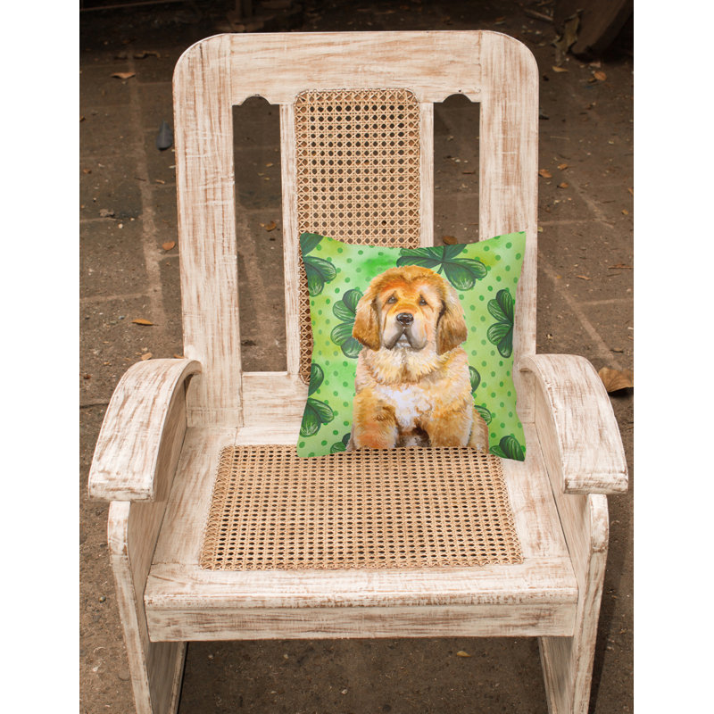 Coussin intérieur/extérieur st patrick, 18 po x 18 po, Mastiff tibétain