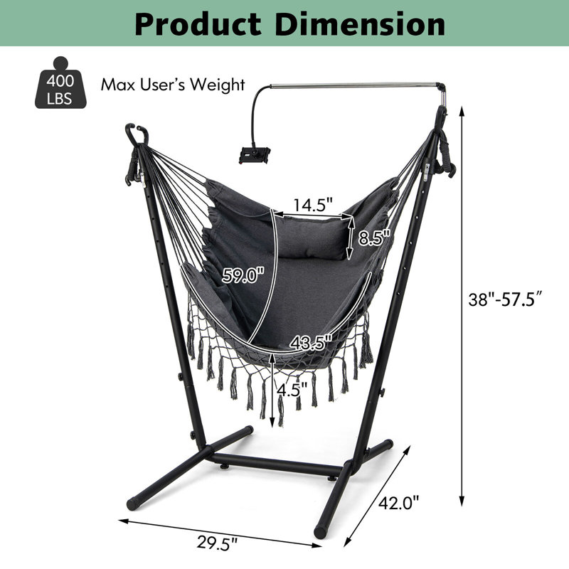 Chaise hamac Tagor avec support