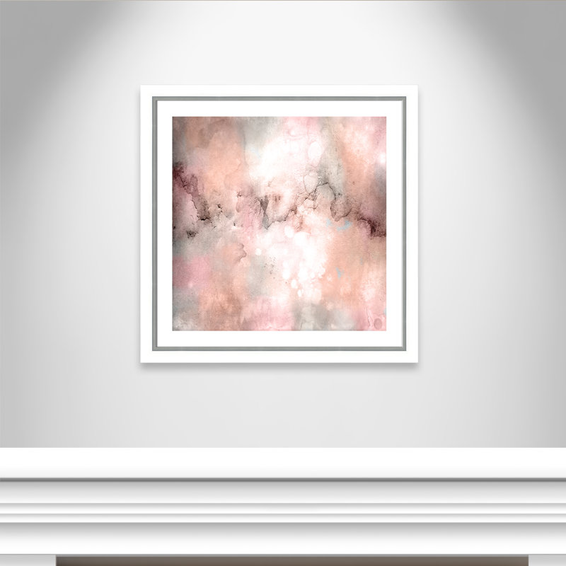 Davohn 'Blush Tones' Framed Acrylic Painting Print