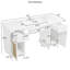 Meuble-lavabo simple 60 po avec rangement à fermeture en douceur et tiroir rabattable SMC-2027207894