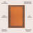 Hastin Modern Border Stripe Orange/Dark Gray Indoor/Outdoor Rug-1182938512