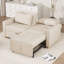2 Seater Linen Sofa Bed-284399727