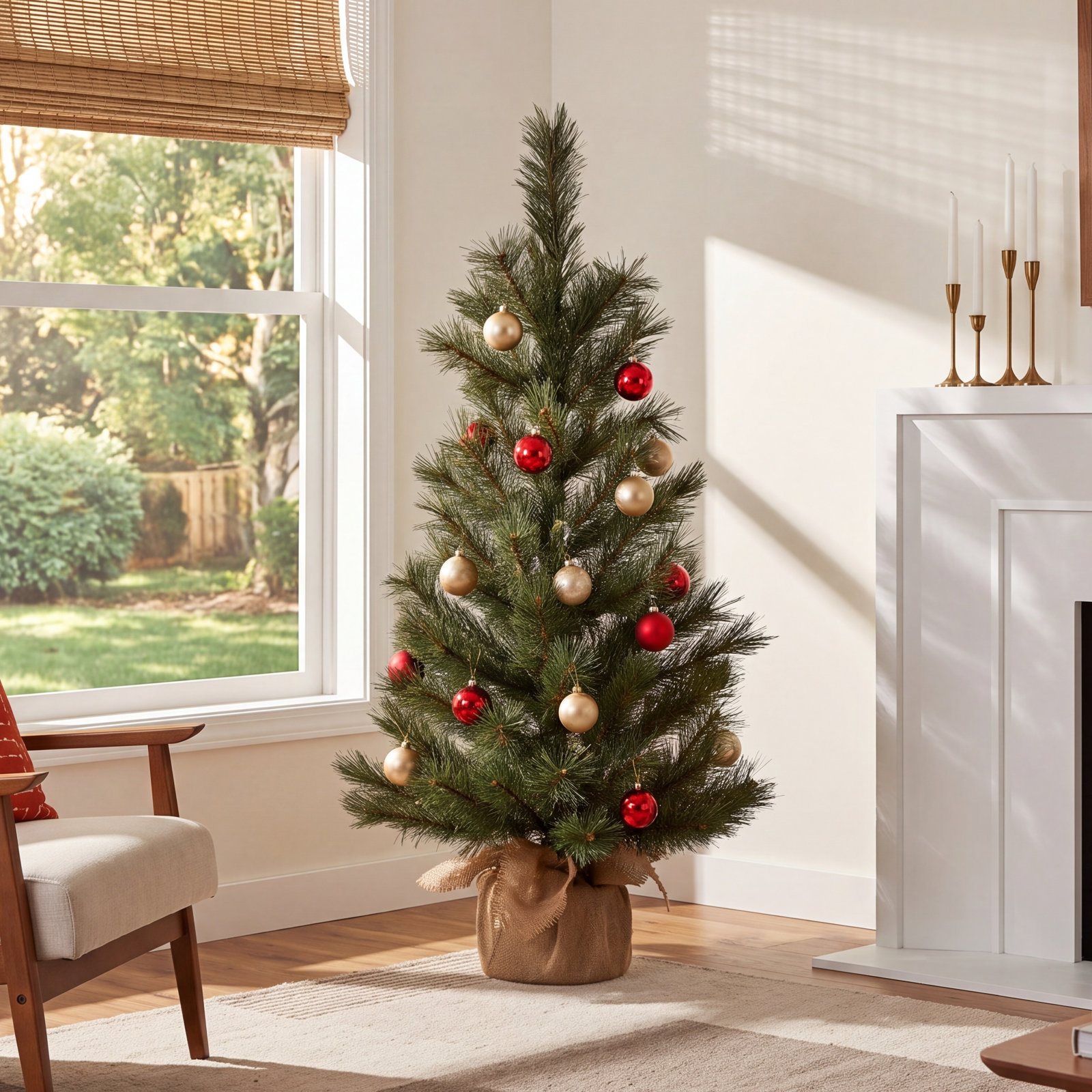 3' Pre-Lit Pine Tree