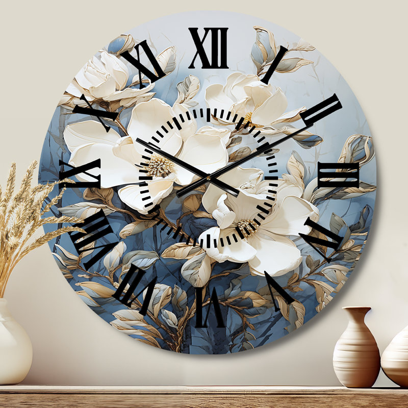 Horloge murale Magnolias - Magnolias, Médium