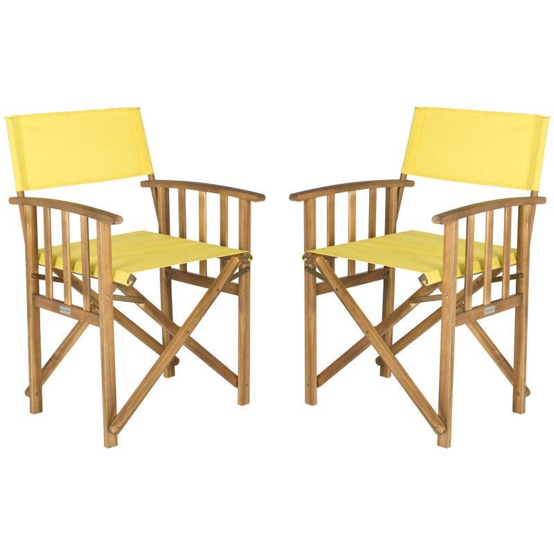 Fauteuil de patio Woodacre, Naturel / jaune