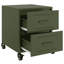 Anadalay 36cm W Steel Bedside Table-905989343