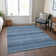 Machine Washable Indoor/Outdoor Christain ACN1420 Denim Rug