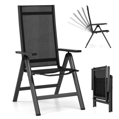 Camalla Arms Included Patio Folding Chair 1
