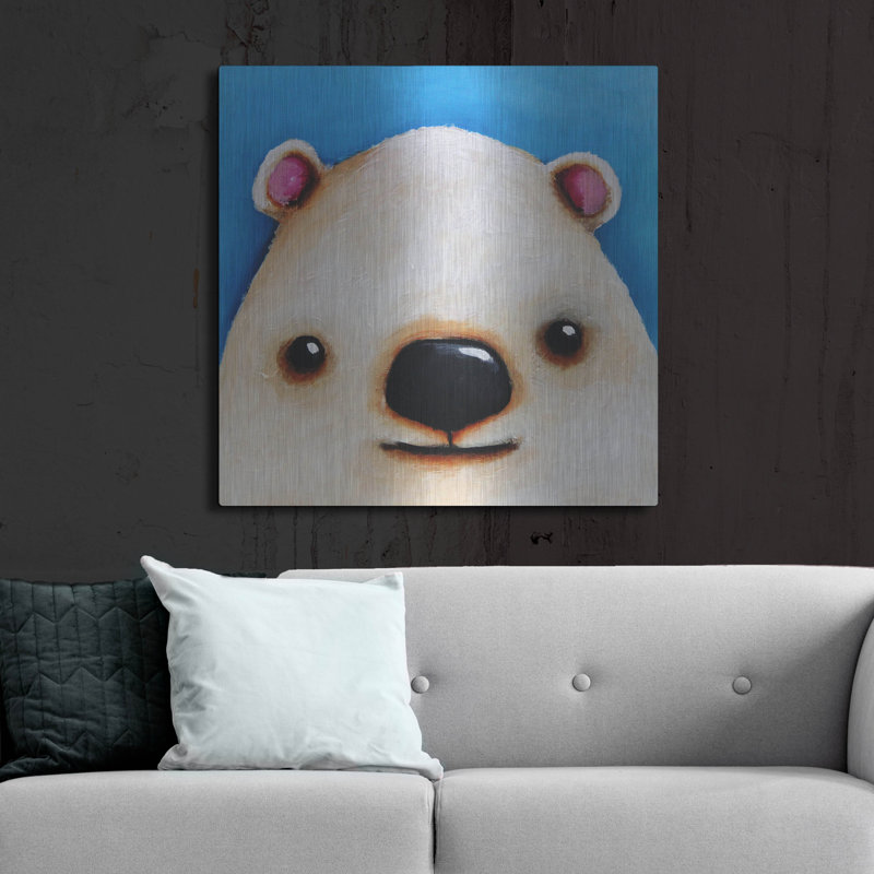 "L'ours polaire" par Lucia Stewart, H 36 po x l 36 po