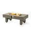 Table de foyer en fer de 42 pouces avec système de propane durable et chauffage de 50 000 BTU