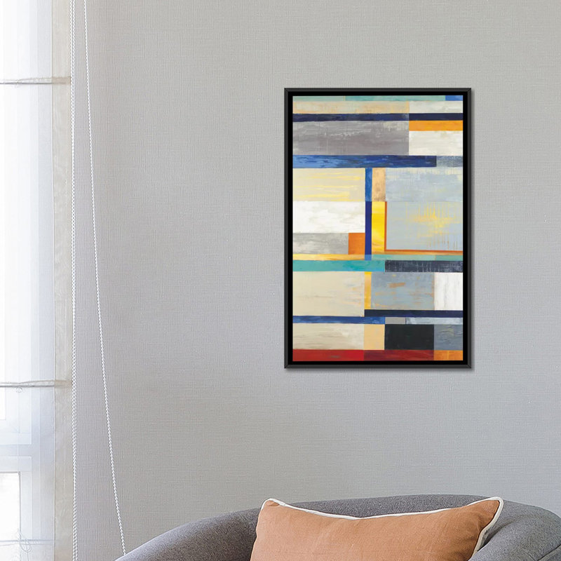 «Retro Spectrum», reproduction sur toile, H 26 po x l 18 po x P 1,5 po, Toile avec cadre noir