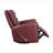 Glider Reclining Chair Swivel Motion Red Breathable Faux Leather Upholstery Luxury Living Room Furniture, Movie Chair-1109478367