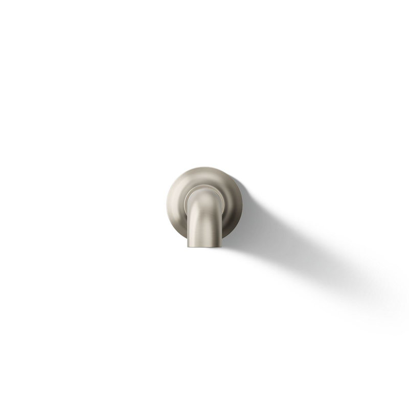 Tone Wall-Mount Non-Diverter Bath Spout, Vibrant Brushed Nickel
