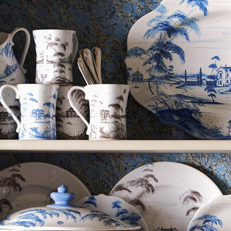 Country Estate Mug, Delft Blue
