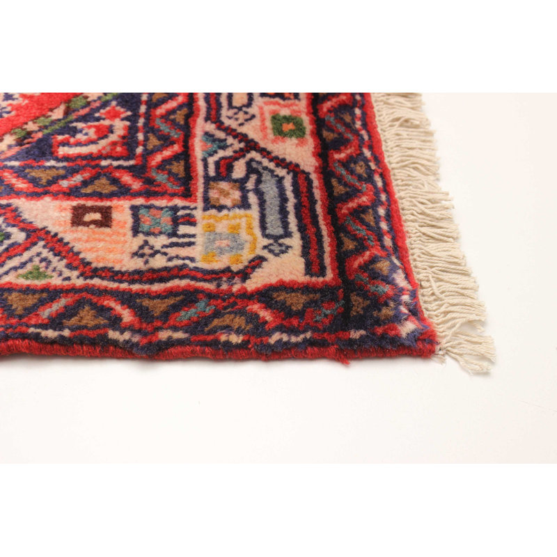 Tapis rouge noué à la main One Of Kind Konya 2 pi 10 po x 9 pi 8 po