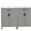 Meuble-lavabo moderne de 48 pouces avec lavabo en céramique, portes à fermeture en douceur, tiroir rabattable, tablettes de porte à double couche, solution de rangement élégante-1982877988