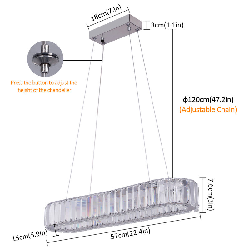 Miraleste 1 - Light LED Chandelier