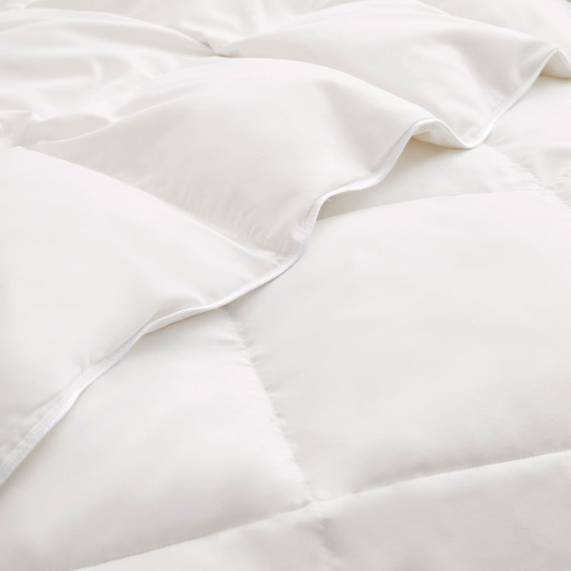 Lightweight Ultra-Soft Natural Feather Down Fibre Comforter/Duvet Insert, King, King, White