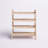 6 Pair Stackable Solid Wood Shoe Rack